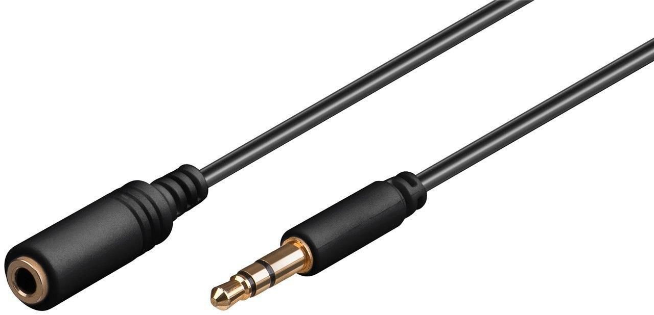 Img_25426612.jpg Headphone & AUX Cable, 0.5m Headphone and audio AUX Ext. Cable 3.5 mm Minijack Male-Female - Image 1