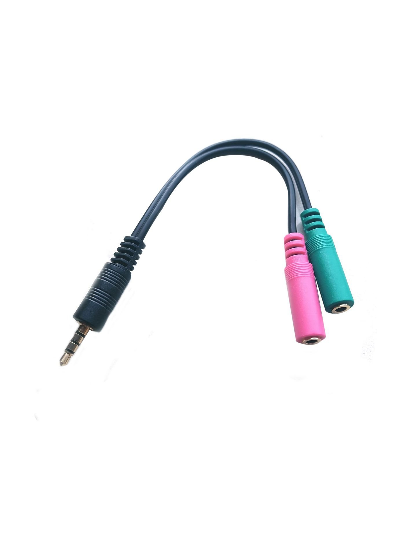 Img_25426632.jpg Adapter 3.5mm - 2x3.5mm M-F Audio Headset Adaptercable - Image 1