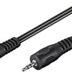 Minijack Cable 2 meter Audio AUX adapter Cable 3.5  mm to 2.5 mm stereo Cable