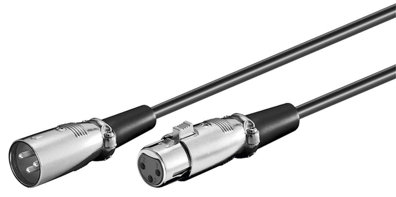 Img_25426713.jpg XLR connection cable 0.5 meter XLR 3-pin - XLR 3-pin M-F Outer Dimension : 6.0mm, PVC - Image 1