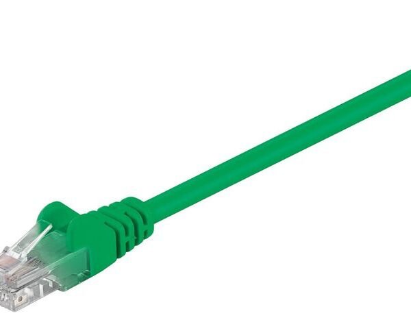 U/UTP CAT5e 1M Green PVC Unshielded Network Cable, PVC, 4x2xAWG 26 CCA