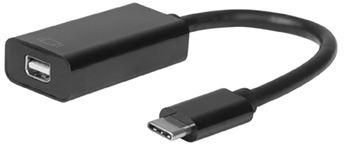 Img_25426944.jpg USB-C to Mini DP M-F, 0.2M Resolution : 4K*2K@30Hz Black, Support Audio and Video - Image 1