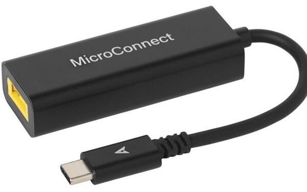 USB-C to Square Lenovo Plug Power Adapter, Black Input : 16-21V 3A, Output: 5V/9V/12V/15V 3A, 20V 2.25A