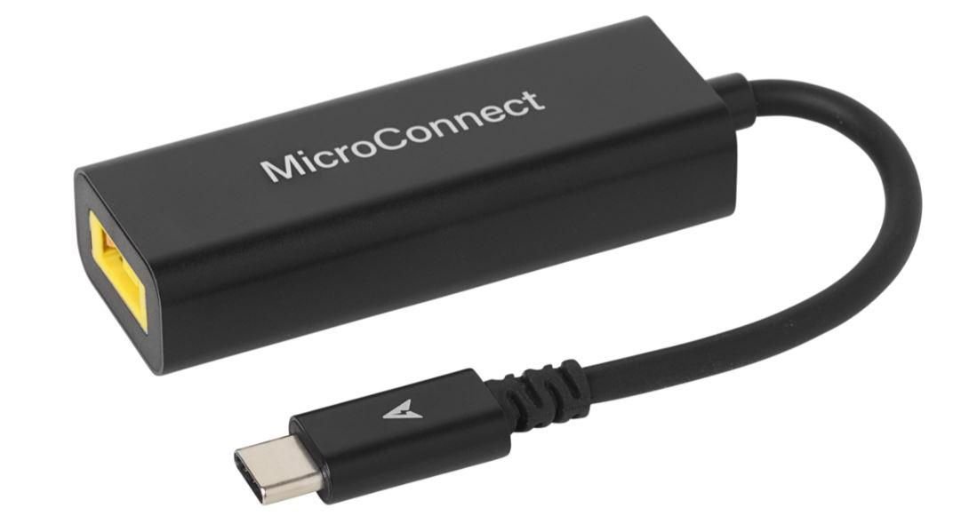 Img_25426949.jpg USB-C to Square Lenovo Plug Power Adapter, Black Input : 16-21V 3A, Output: 5V/9V/12V/15V 3A, 20V 2.25A - Image 1