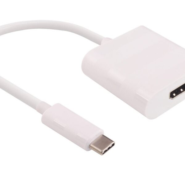 USB-C to HDMI, White Video resolution Up 4K*2K@30Hz 0,15m, M - F