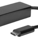 USB-C to RJ45 Adapter 10/100/1000Mbps, Black, 5Gbps 0,2m