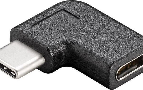USB-C to C angled Adapter 90? USB-C to USB-C Male-Female right-angled adapter extends the USB-C cable, even where there is little room