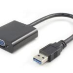 USB 3.0-VGA M/F Black Black  Max. 1920x1080p support Win 7/8/8.1/10