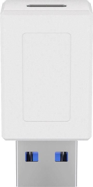 Img_25427048.jpg USB3.0 A - USB-C M-F, White Adapter, USB-C connector can be used on both sides - Image 1