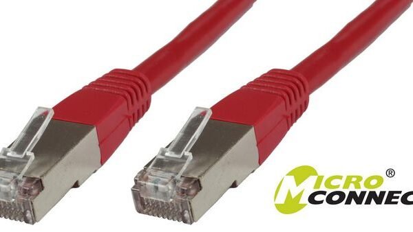F/UTP CAT6 15m Red PVC Outer Shield : Foil screening 4x2xAWG 27 CCA