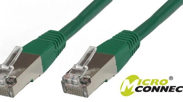 F/UTP CAT6 15m Green PVC Outer Shield : Foil screening 4x2xAWG 27 CCA