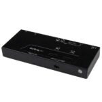 2X2 HDMI MATRIX AUTO SWITCH 2X2 HDMI Matrix Switch w/  Automatic and Priority Switching - 1080p, HDMI, Black, Aluminium,Plastic, 10 m,