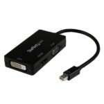 MDP TO VGA DVI HDMI ADAPTER Travel A/V Adapter: 3-in-1  Mini DisplayPort to VGA DVI or HDMI Converter, 0.15 m, Mini DisplayPort, DVI-D
