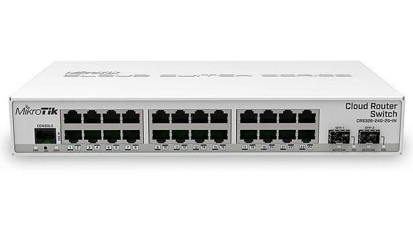 Cloud Router Switch  326-24G-2S+IN with RouterOS  L5 license, desktop case CRS326-24G-2S+IN, Managed, Gigabit Ethernet