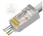Modular EZ Plug RJ45 CAT6a  50pcs. FTP Shielded 50pcs in  one bag Insert wires right through the connector