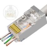 Modular EZ Plug RJ45 CAT6a  50pcs. FTP Shielded 50pcs in  one bag Insert wires right through the connector
