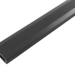 Aluminum cable cover black,  110x6x2cm