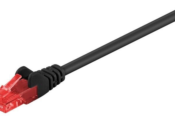 U/UTP CAT6 3M Black PVC Unshielded Network Cable, PVC, 4x2xAWG 26 CCA