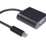 USB-C to VGA Adapter 0.2m Black, Max. 1920x1080p@60Hz