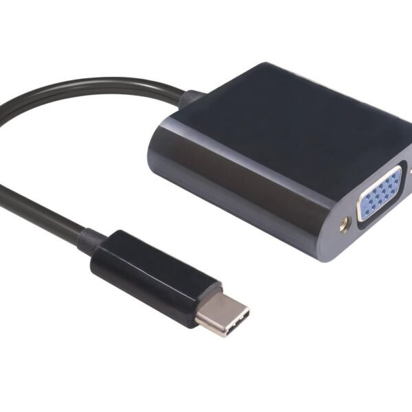 USB-C to VGA Adapter 0.2m Black, Max. 1920x1080p@60Hz