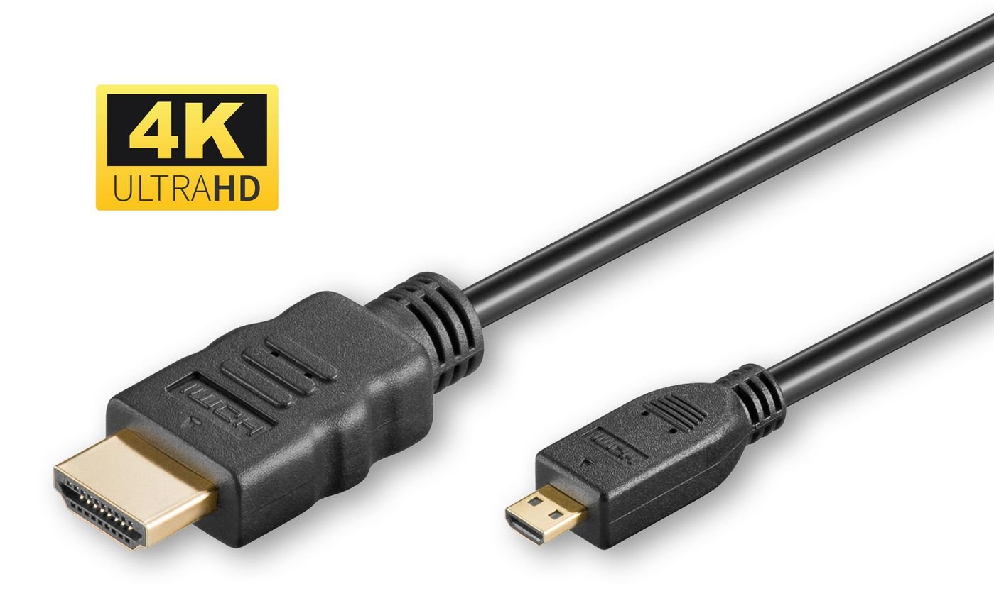 Img_25904510.jpg 4K HDMI A-D cable, 2m Gold plated connector with ethernet & double shielding. 4K@60Hz - Image 1