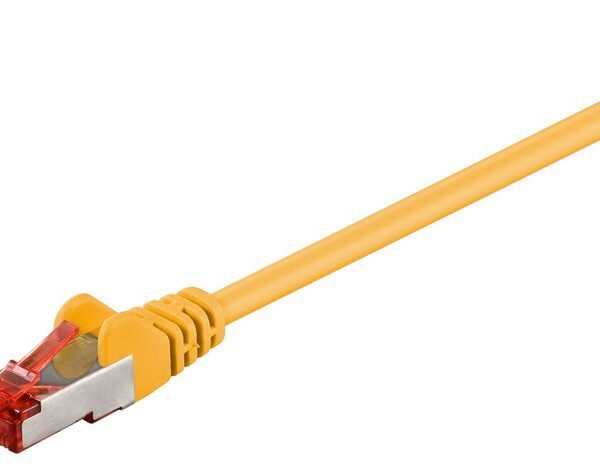 F/UTP CAT6 1m Yellow PVC Outer Shield : Foil screening 4x2xAWG 27 CCA