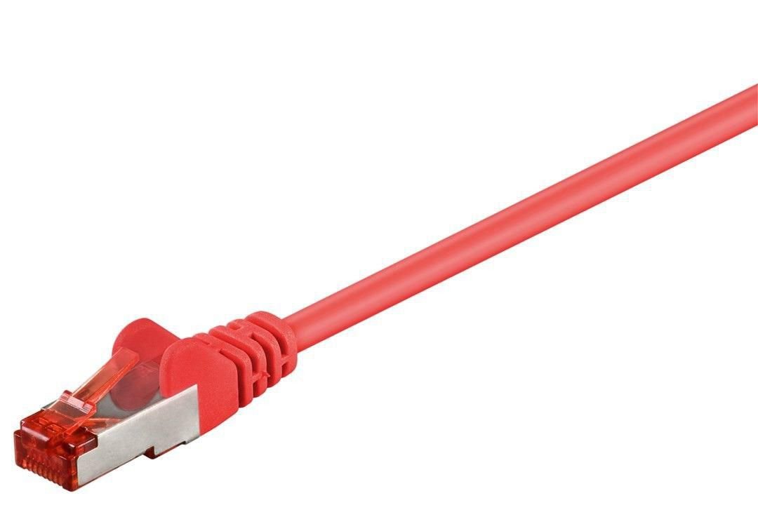 Img_25908410.jpg F/UTP CAT6 0.5m Red PVC Outer Shield : Foil screening 4x2xAWG 27 CCA - Image 1