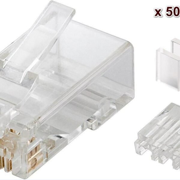 Modular Plug CAT5e Plug 8P8C Unshielded, 50pcs in one bag For Stranded & Solid cable