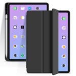 iPad 10.2 SEATTLE Pencil  Case. Black PU leather front  with soft TPU back and pencil slot.