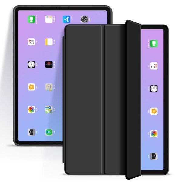 iPad Air 11 2026/2025/2024  DENVER Folio Case Black PU  leather front with soft TPU back