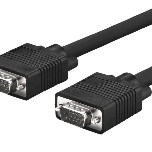 Full HD SVGA HD15 cable 3m Monitor Cable, Black Resolution : Full HD 1920 x 1080p, Double Shielded