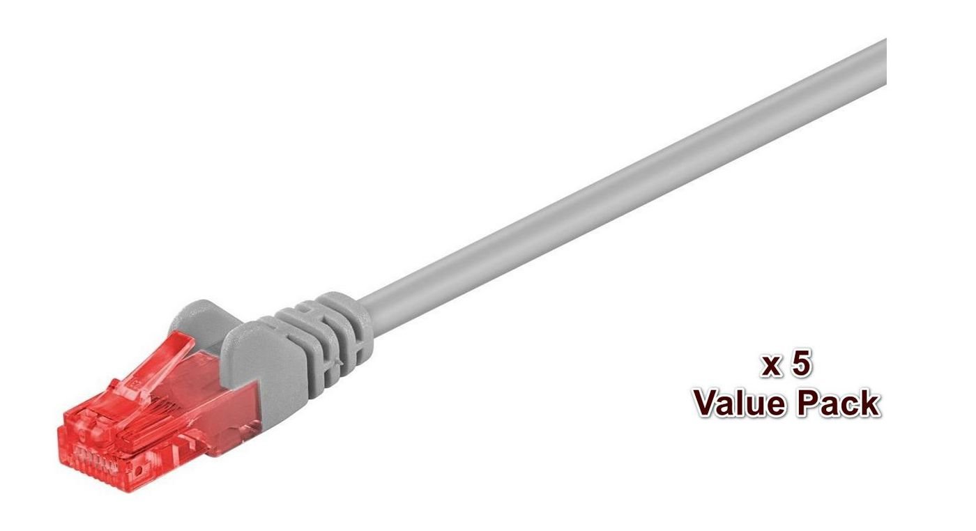 Img_25920857.jpg U/UTP CAT6 15M GREY 5 PACK 1 pcs. = 5 pcs. in one box AWG 26, PVC - Image 1