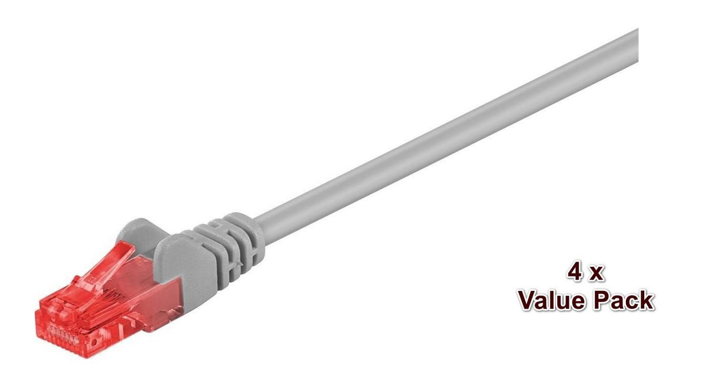 Img_25920861.jpg U/UTP CAT6 20M Grey 4 PACK 1 pcs. = 4 pcs. in one box AWG 26, PVC - Image 1