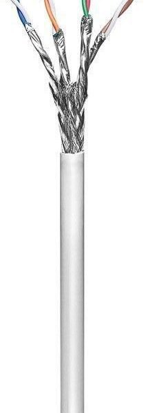 S/FTP CAT6 305m Grey PVC,  Stranded wires Stranded, AWG  27/7, CCA Non-terminated flexible data-/patchcable for Home/indoor using
