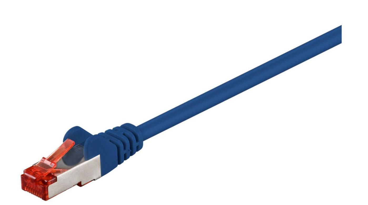 Img_25937150.jpg F/UTP CAT6 0.25m Blue PVC Outer Shield : Foil screening 4x2xAWG 27 CCA - Image 1