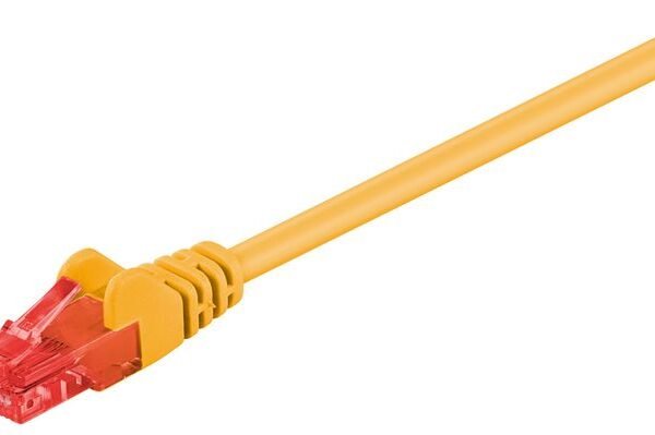 U/UTP CAT6 1M Yellow PVC Unshielded Network Cable, PVC, 4x2xAWG 26 CCA