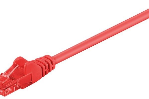 U/UTP CAT6 3M Red PVC Unshielded Network Cable, PVC, 4x2xAWG 26 CCA