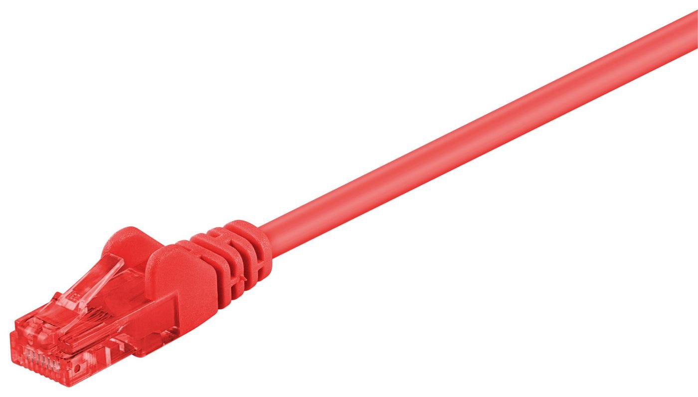 Img_25937193.jpg U/UTP CAT6 0.5M Red PVC Unshielded Network Cable, PVC, 4x2xAWG 26 CCA - Image 1