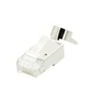 Modular Plug CAT6A/CAT7 Plug  8P8C FTP Shielded, 10pcs in  one bag with Insertion Aid, For Stranded & Solid cable