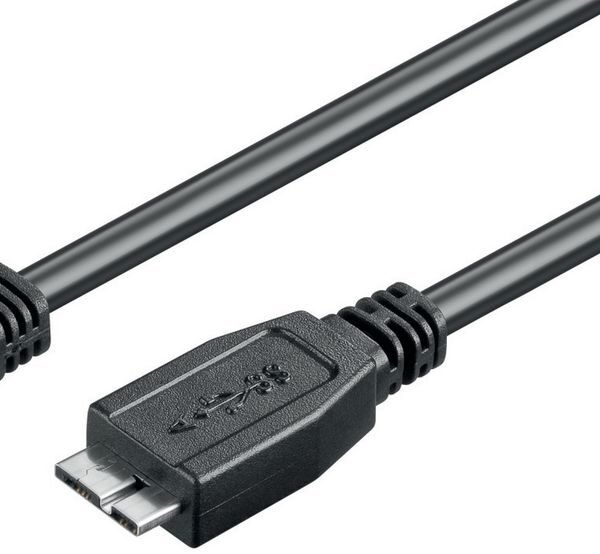 USB 3.2 Gen 1  A-B Micro 5m  M-M triple shielded, black