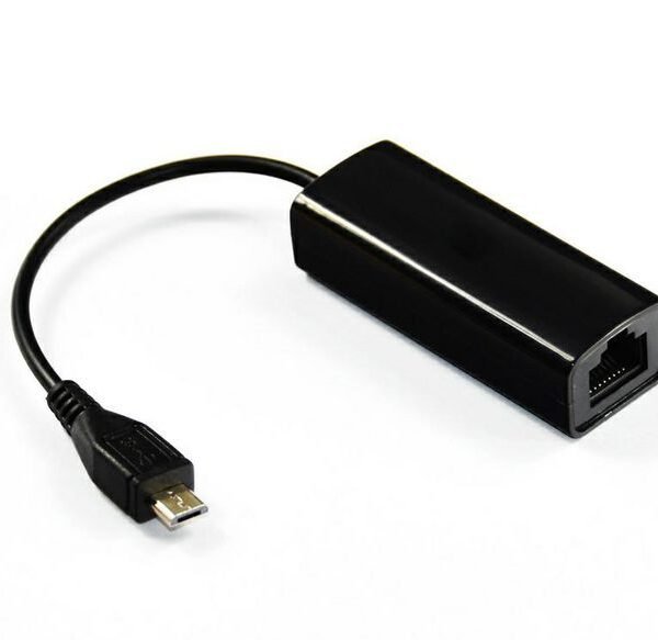 USB MICRO to Ethernet, Black USBMICROETHBB, Wired,  Micro-USB, Ethernet, Black