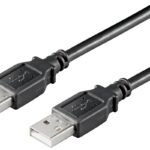 USB2.0 A-A 5m M-M, Black Hi-Speed cable 150pcs/box