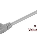 U/UTP CAT5e 0.5m Grey 10 Pack 1 pcs. = 10 pcs. in one bag PVC, 4x2xAWG 26 CCA