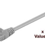 U/UTP CAT5e 0.5m Grey 10 Pack 1 pcs. = 10 pcs. in one bag PVC, 4x2xAWG 26 CCA