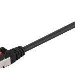 F/UTP CAT6 0.5m Black PVC Outer Shield : Foil screening 4x2xAWG 27 CCA