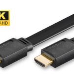 HDMI High Speed flat cable, 3m High Speed HDMI with Ethernet, Gold Plated Connectors, Resolution : 4K Ultra HD 2160p (60 Hz)