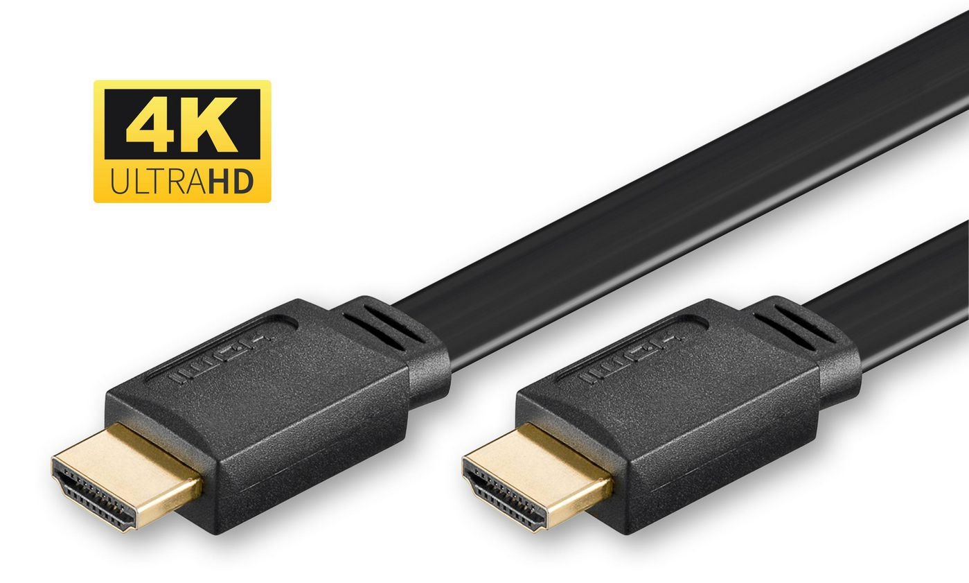 Img_25952457.jpg HDMI High Speed Flat cable, 5m High Speed HDMI with Ethernet, 4K*2K@30Hz, Gold-plated connectors - Image 1