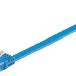 U/UTP CAT6 1M Blue Flat Unshielded Network Cable, PVC, 4x2xAWG 32/7 CU