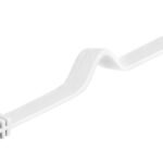 U/UTP CAT6 0.50M White Flat Unshielded Network Cable, PVC, 4x2xAWG 32/7 CU