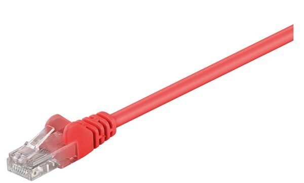 U/UTP CAT5e 3M Red PVC Unshielded Network Cable, PVC, 4x2xAWG 26 CCA